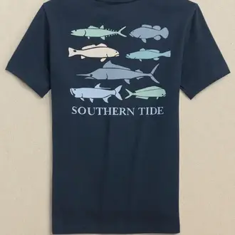 Southern Tide Fish Stamp Tee