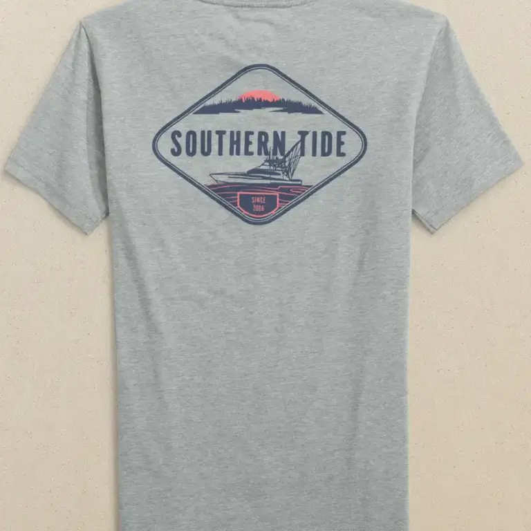 Southern Tide Marshboat Tee Grey