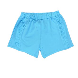 itsy bitsy Aqua Knit Ruffle Shorts