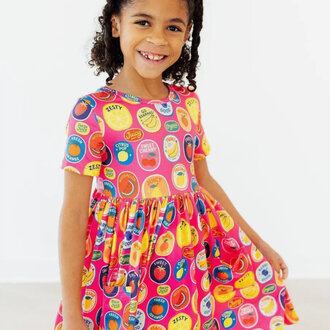 Mila & Rose Fresh & Fruity Pocket Twirl Dress