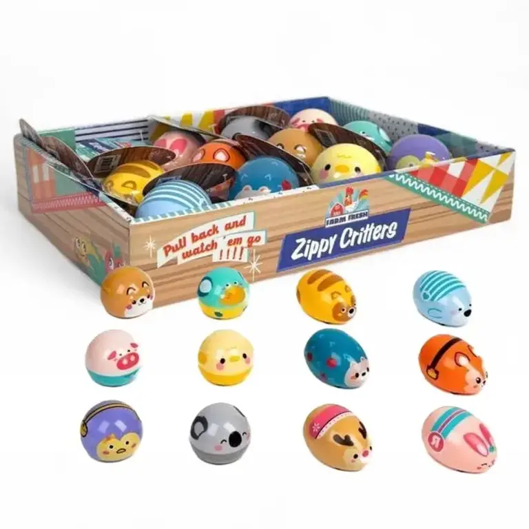 Toysmith Zippy Critters Pull Back Car