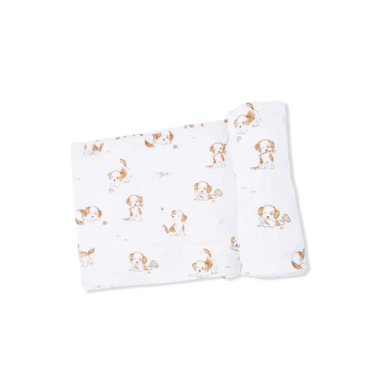 Angel Dear Explorer Puppy Swaddle Blanket