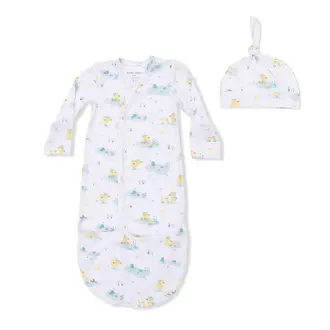 Angel Dear Frog & Duck Pond Gown and Hat 0-3m