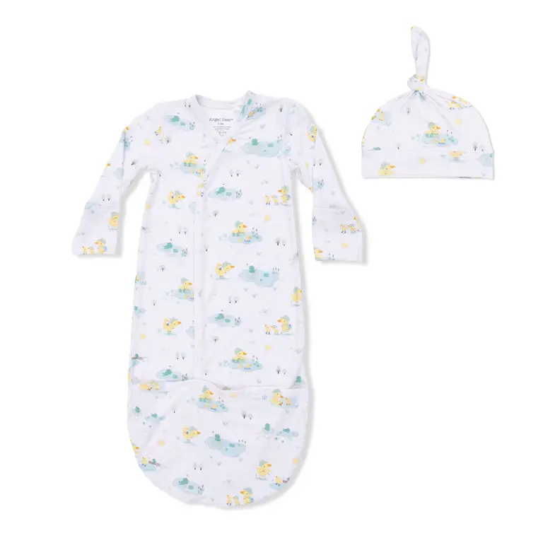 Angel Dear Frog & Duck Pond Gown and Hat 0-3m