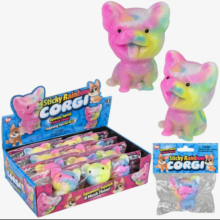 La Luna Bella Sticky Rainbow Corgi