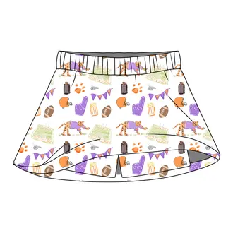 Three Little Ducks Sara Catherine Skort- Gameday Tiger Paws