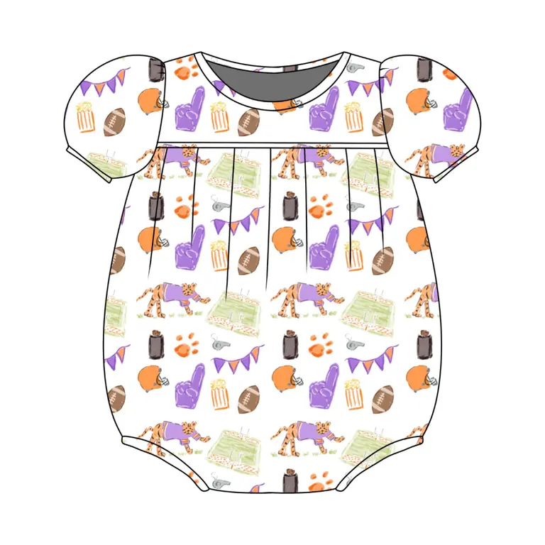Three Little Ducks Abigail Bubble- Game Day Tiger Paws
