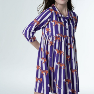 Briton Court Rachel Tiger Stripe Dress