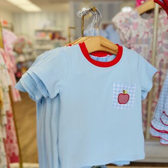 Trotter Street Kids Apple Trio Short Set Trotter Street Kids Apple Trio Short Set