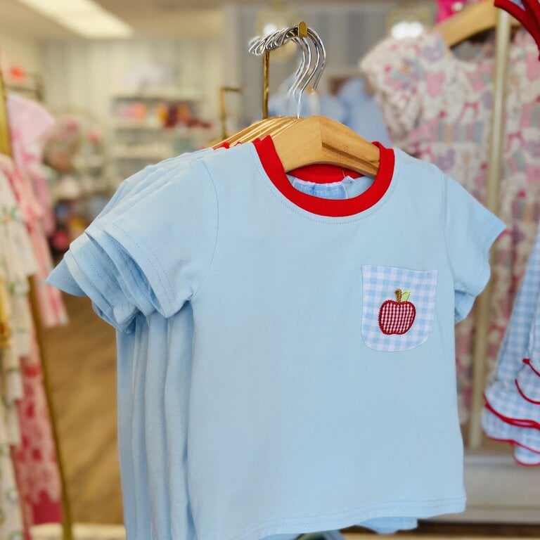 Trotter Street Kids Apple Trio Short Set