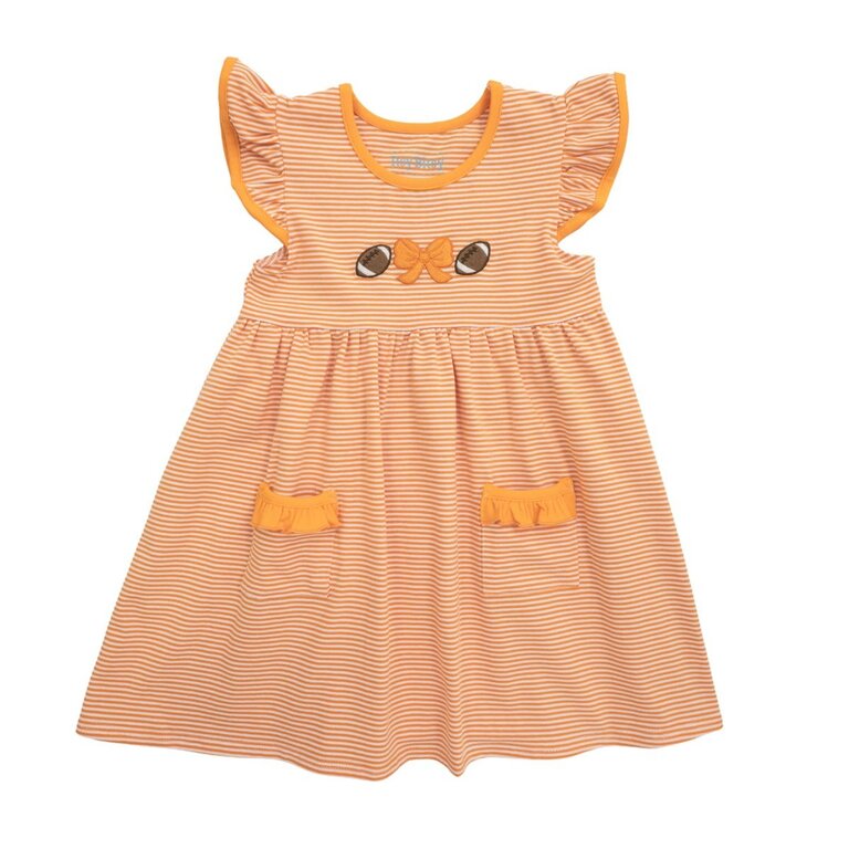 itsy bitsy Football Dress- Orange