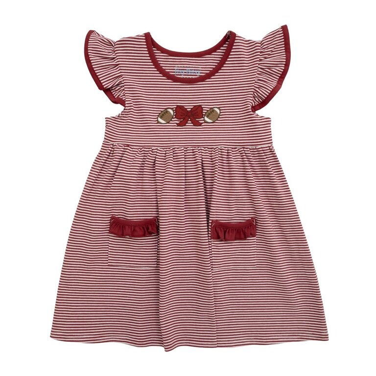 itsy bitsy Football Dress- Garnet