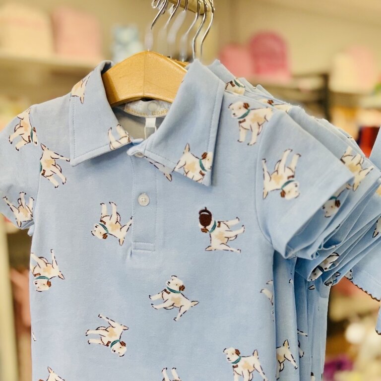 Oaks Apparel Bluebell Pups Polo
