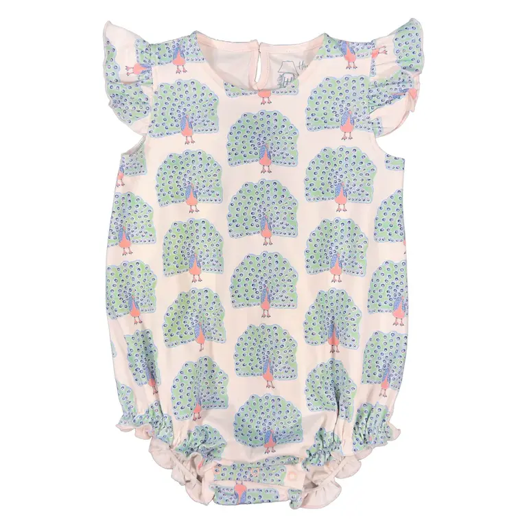 Heyward House Pretentious Peacock Sleeveless Bubble