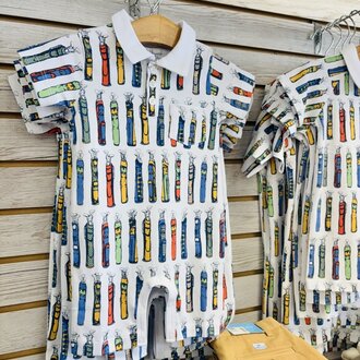 Heyward House Fore The Fun Collared Romper