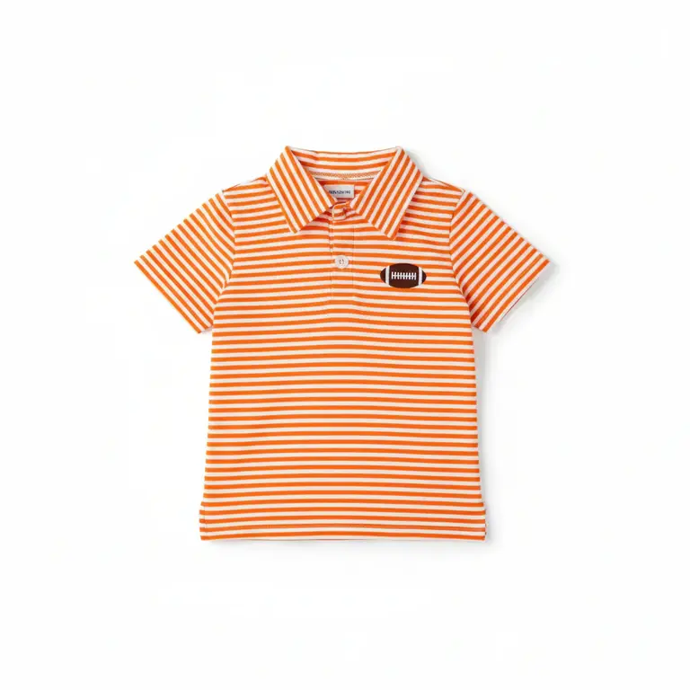 NTRL Co. Gameday Polo Orange and White