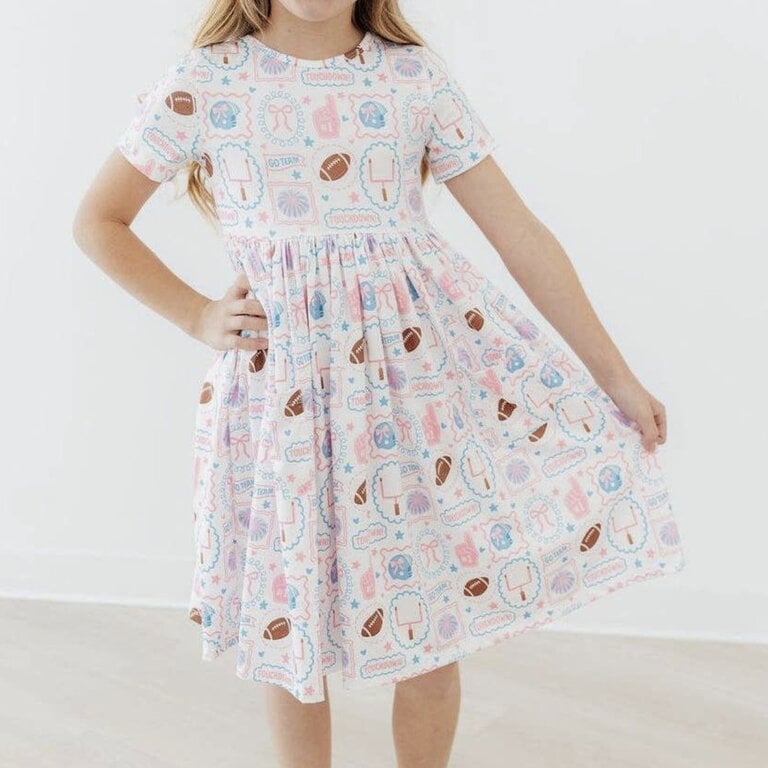 Mila & Rose Game Day Girlie Pocket Twirl Dress