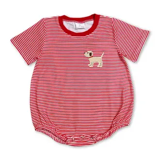 Yawoo Garments Red Stripe Dog Bubble