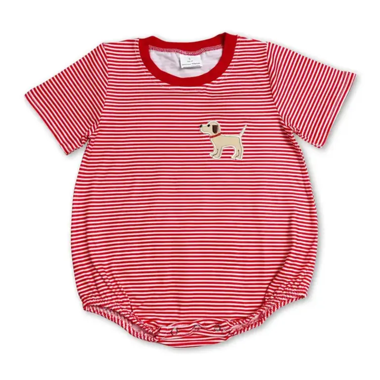 Yawoo Garments Red Stripe Dog Bubble