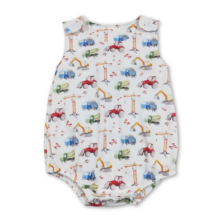 Yawoo Garments Construction Print Button Bubble
