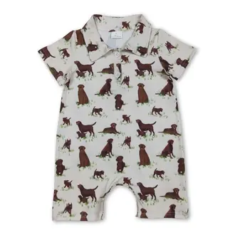 Yawoo Garments Bird Dog Polo Romper
