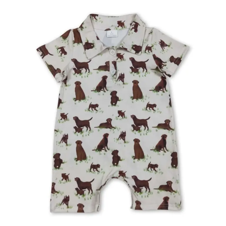 Yawoo Garments Bird Dog Polo Romper