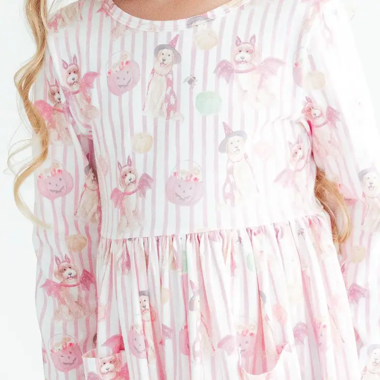 Mila & Rose Pawsitively Spooky Twirl Dress