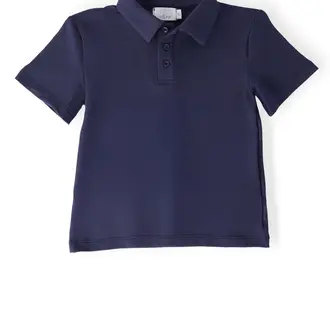 Mila & Rose Boys Navy SS Polo