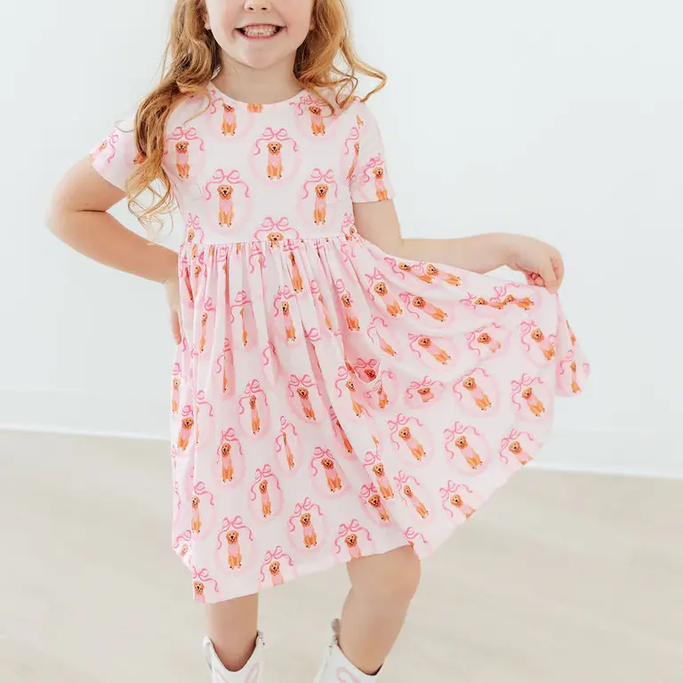Mila & Rose Girl’s Best Friend Pocket Twirl Dress