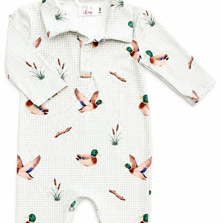 Mila & Rose Duck Pond Polo Romper