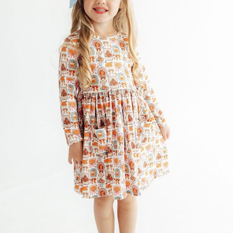 Mila & Rose Give Thanks Pocket Twirl Dress