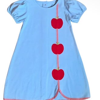 Lil Kids Clothing Apple Applique Dress