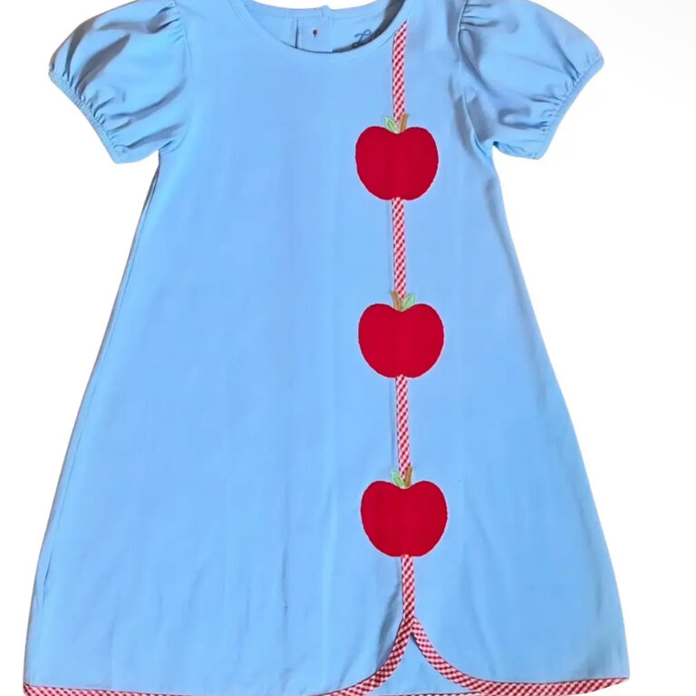 Lil Kids Clothing Apple Applique Dress