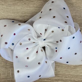 The Hair Bow Co. Rainbow Rhinestone Bow