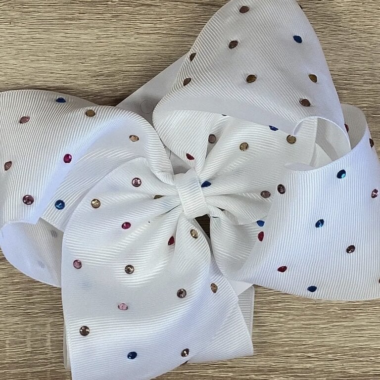The Hair Bow Co. Rainbow Rhinestone Bow