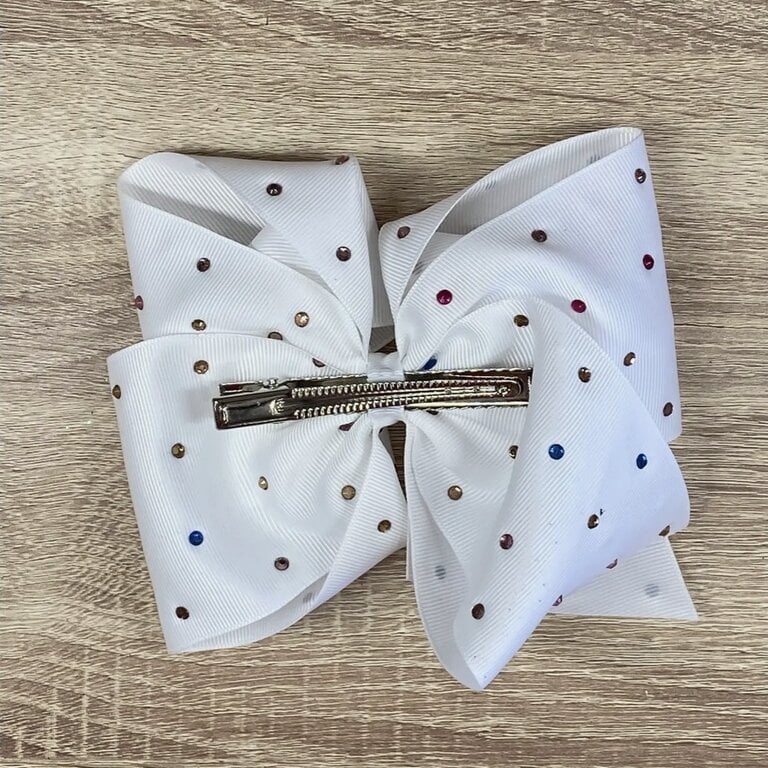 The Hair Bow Co. Rainbow Rhinestone Bow