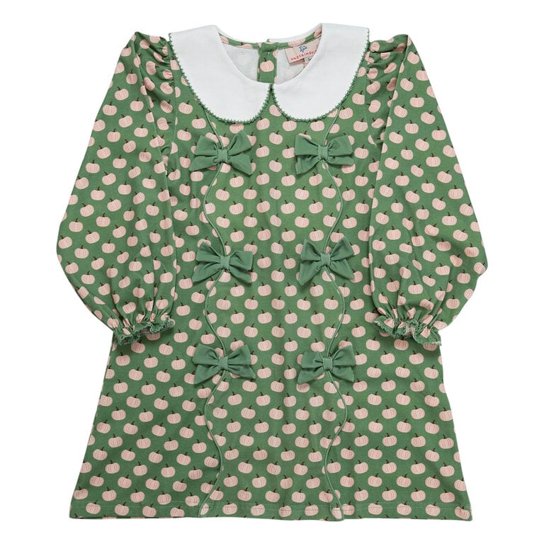 Smockingbird Sage Green Knit Pumpkin Dress
