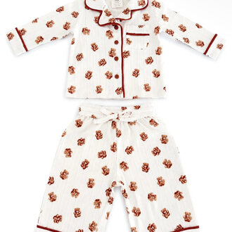 Siix Collection Teddy Bear Pointelle Lounge Set