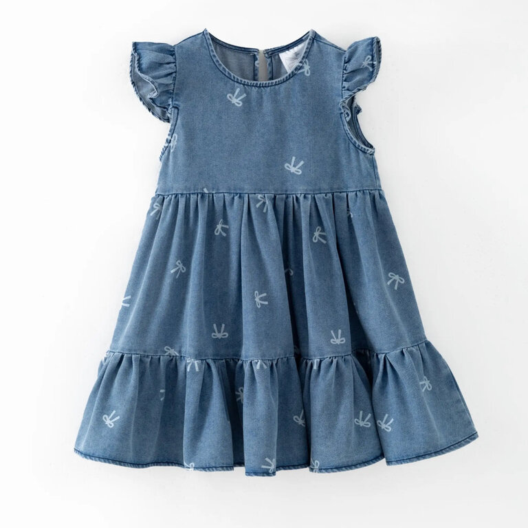 The Hair Bow Co. Classic Denim Bow Dress