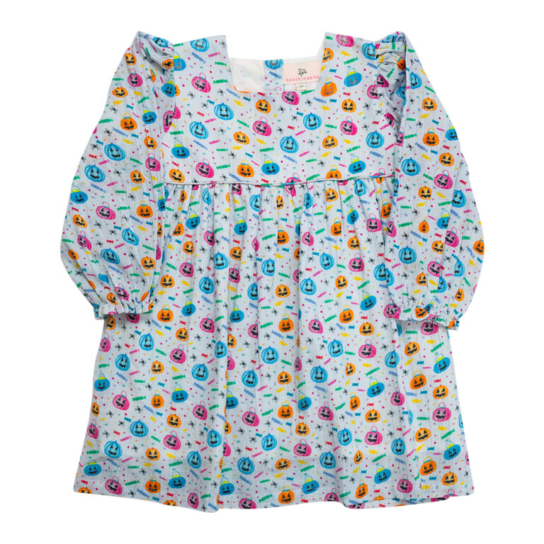 Smockingbird Jack - O - Lantern Pails Dress