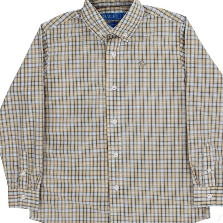 Bailey Boys Pecan Plaid Button Down