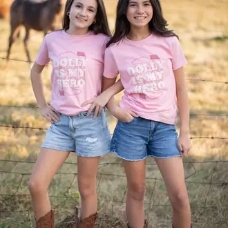 Southern Fried Dolly Is My Hero Youth Tee