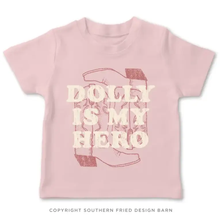 Southern Fried Dolly Is My Hero Toddler Tee