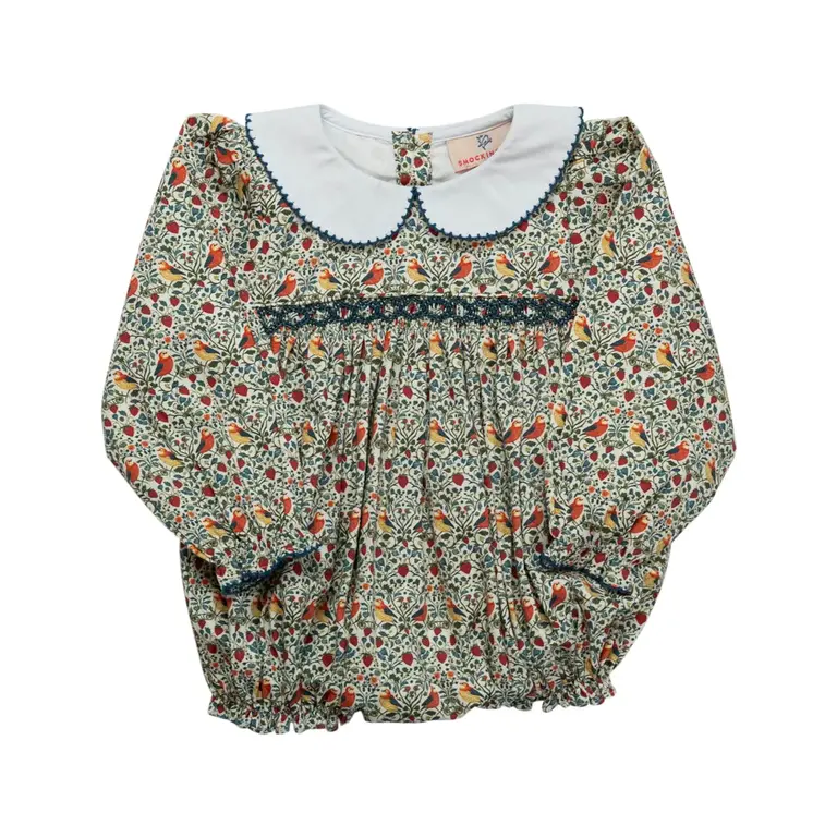 Smockingbird William Morris Bird Print Bubble