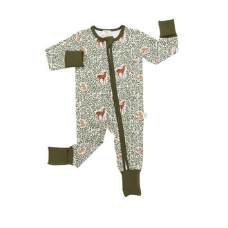 NTRL Co. Woodland Whimsy Zip Converter Romper