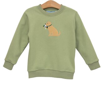 Trotter Street Kids French Terry Pullover- Duck Dog