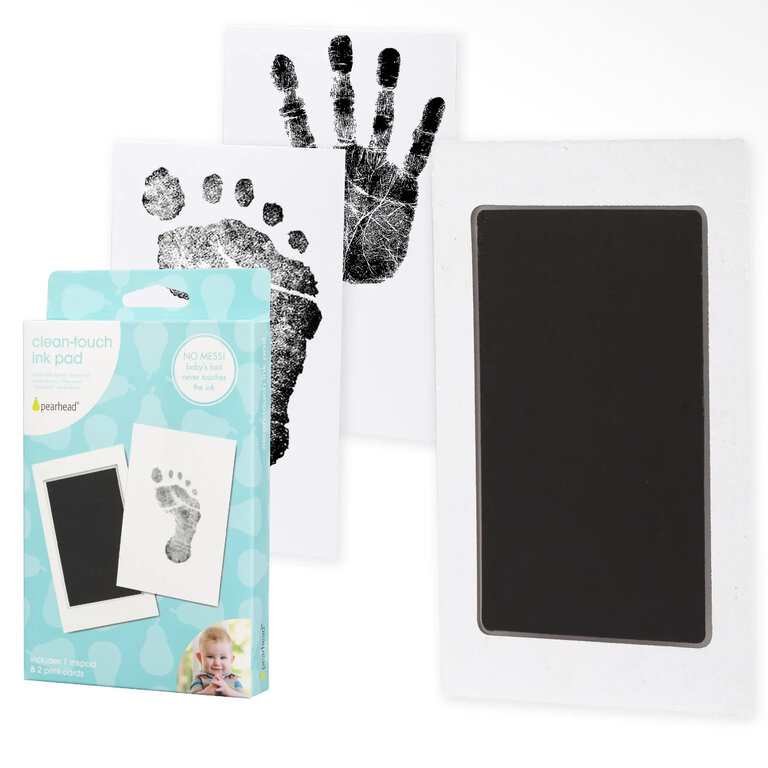 Pearhead Baby Handprint or Footprint Clean-Touch Ink Pad Kit