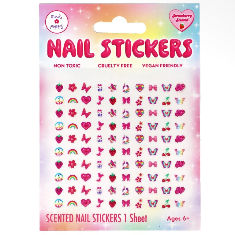 Pink Poppy Dreamland Scented Nail Stickers