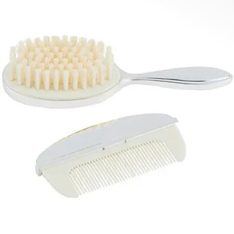 Stephan Baby Silver Brush & Comb Set