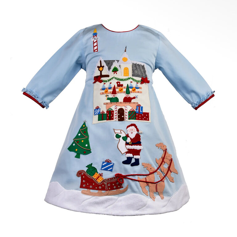 Cotton Kids Santa's Workshop Dress